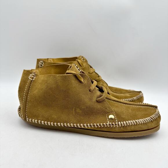 Re/Done Shoes - RE/DONE Womens Metal Oxford Shoes EU 37 US 7 Brown Suede NWOB